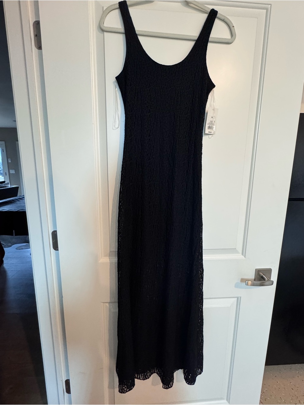 a new day Black Lace Tank Maxi Dress